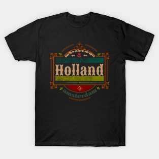 Amsterdam holland emblem logo vintage T-Shirt